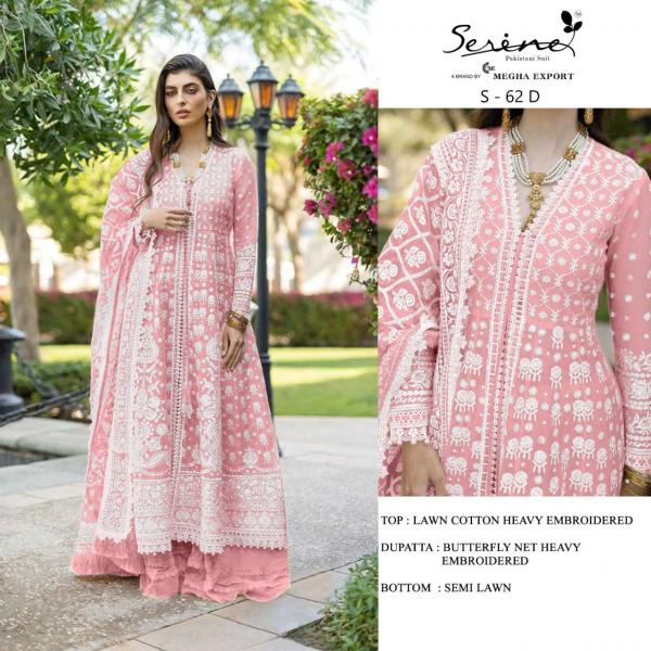 Serene S 62 Embroidery Cotton Pakistani Salwar Suits Collection